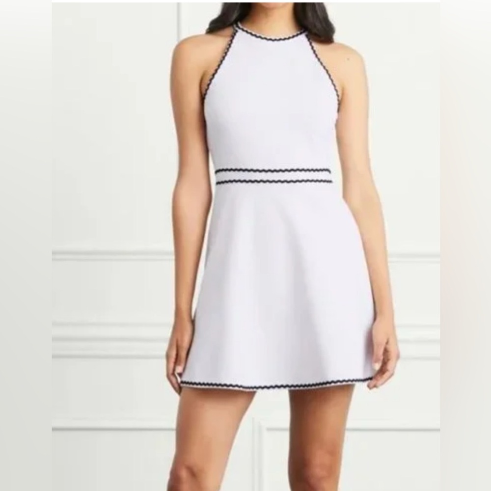 Hill House Black and White Halter A-Line Dress